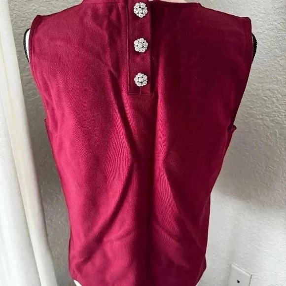 J.Crew Jeweled button-back ponte top - Picture 6 of 8